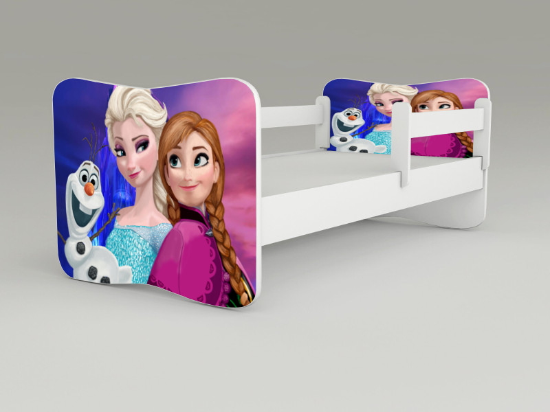 Detská posteľ s odnímateľnými zábranami Frozen 2